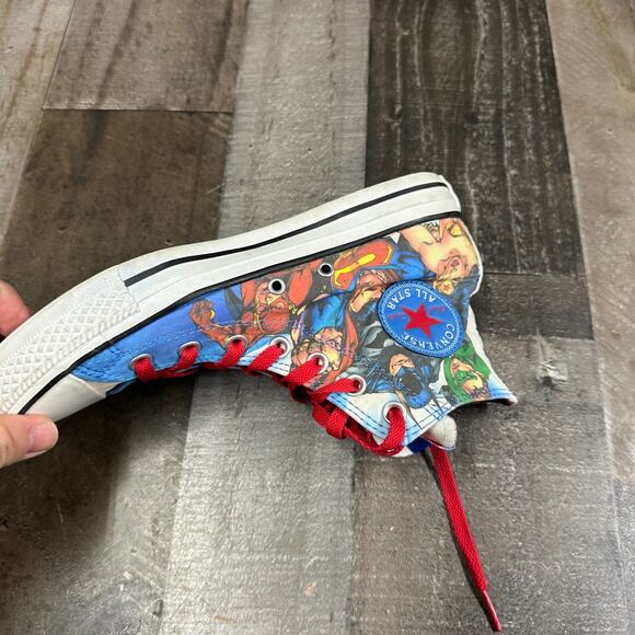 Converse All Star Justice League America Comic DC High Top Sneakers Shoes Mens 6 - Picture 13 of 16